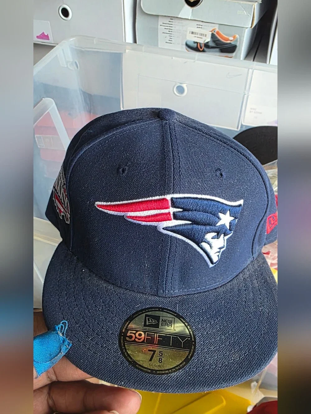 New Era 59FIFTY New England Patriots Fitted Hat Lot Of 7 Sz 7 5/8 And 7 3/4